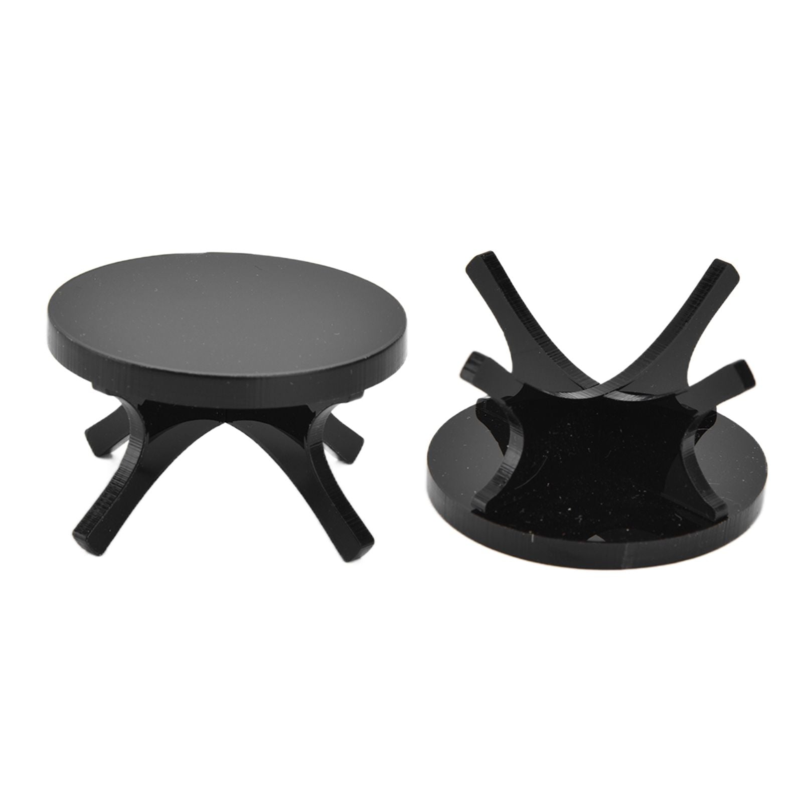 2Pcs Golf Ball Rack High Stability Strong Firmness Simple Baseball Display StandBlack 2 Pieces