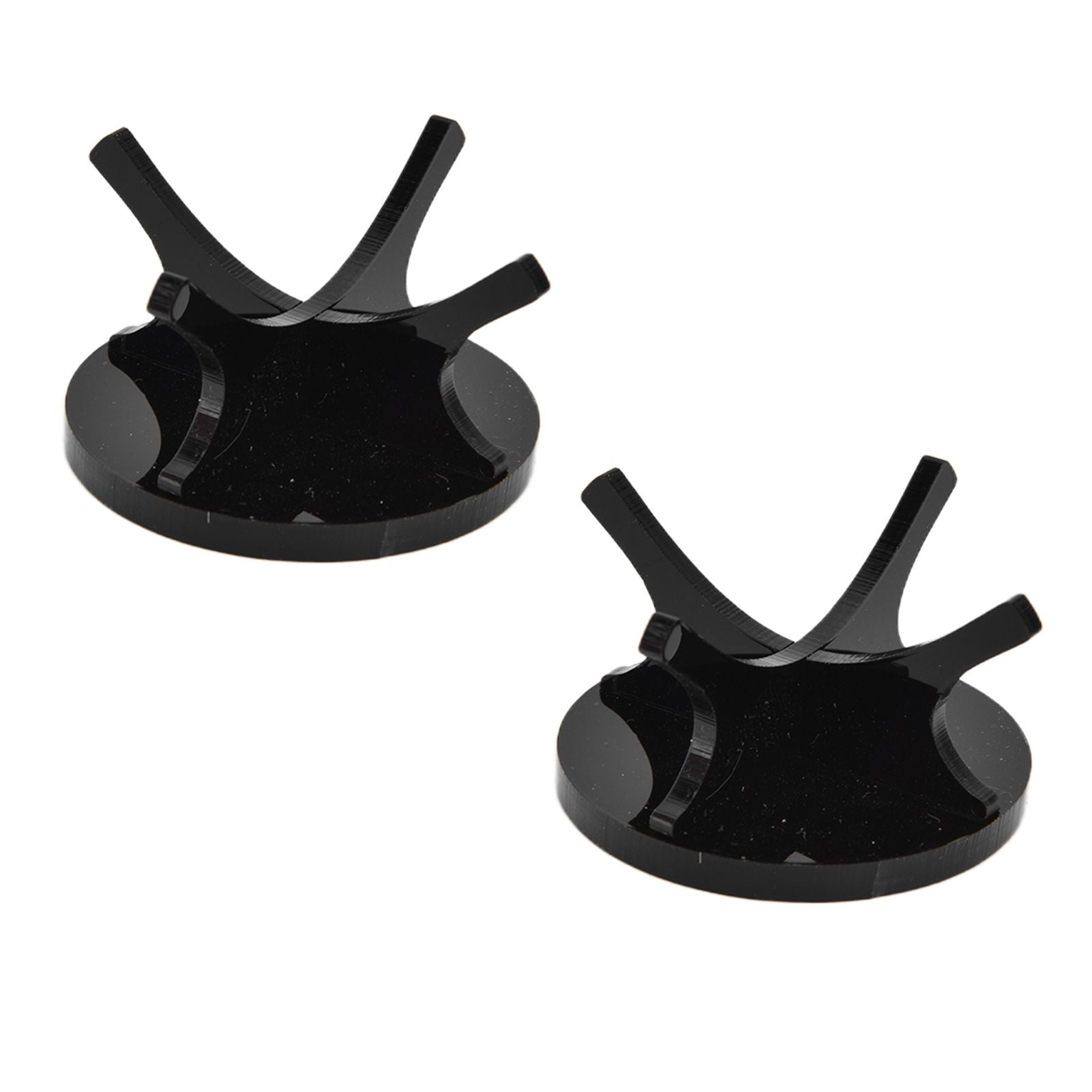 2Pcs Golf Ball Rack High Stability Strong Firmness Simple Baseball Display StandBlack 2 Pieces