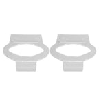 2Pcs Basketball Rack Acrylic Lightweight Small Stable Ball Wall Mount for Home Shop GymnasiumTransparent
