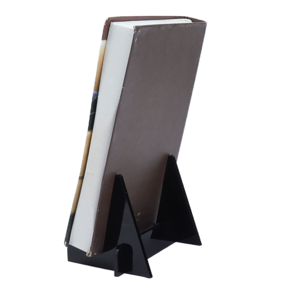 Acrylic Book Display Stand Book Holder Bookrack Bookshelf Office Bookcase for Kitchen HomeBlack