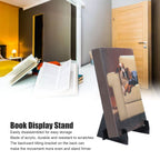 Acrylic Book Display Stand Book Holder Bookrack Bookshelf Office Bookcase for Kitchen HomeBlack