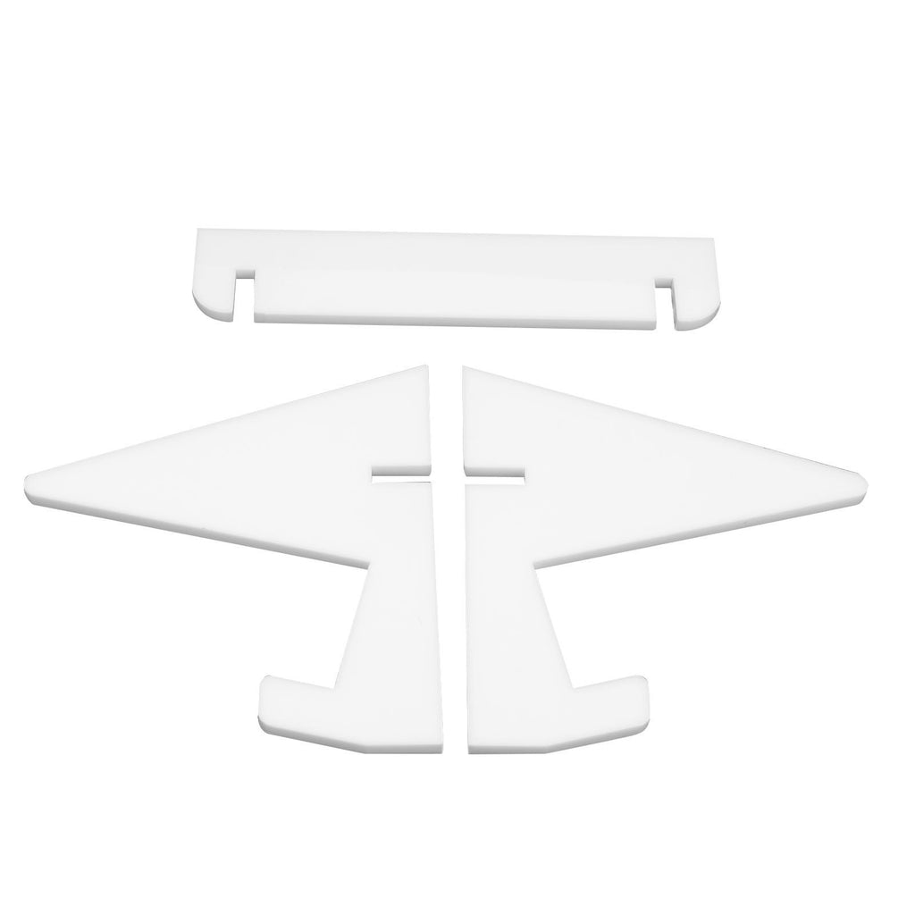Acrylic Book Display Stand Book Holder Bookrack Bookshelf Office Bookcase for Kitchen HomeWhite
