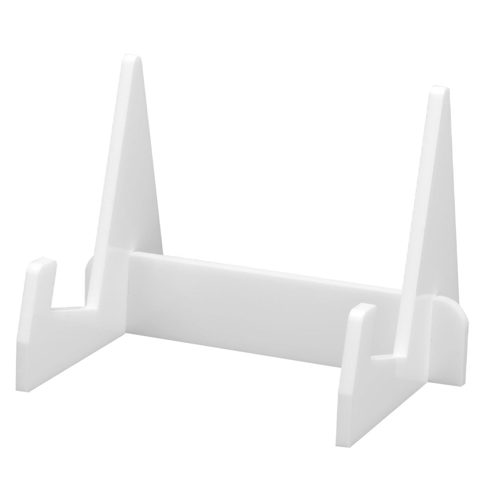 Acrylic Book Display Stand Book Holder Bookrack Bookshelf Office Bookcase for Kitchen HomeWhite