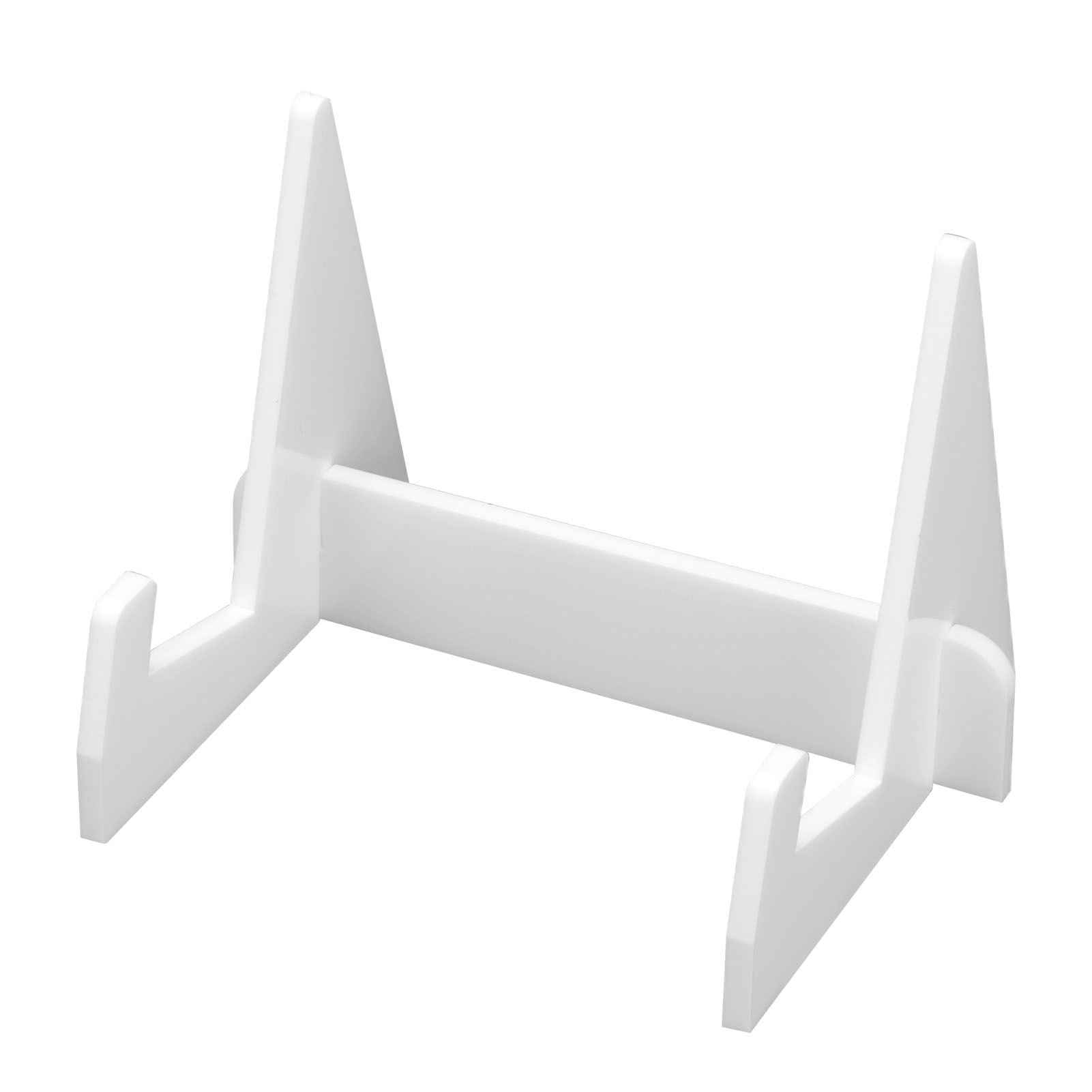 Acrylic Book Display Stand Book Holder Bookrack Bookshelf Office Bookcase for Kitchen HomeWhite