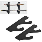 1 Pair Sword Stand Lightsaber Sword Hook Competition Sword Stand Display Stand Wall Mount Samurai Sword StandBlack