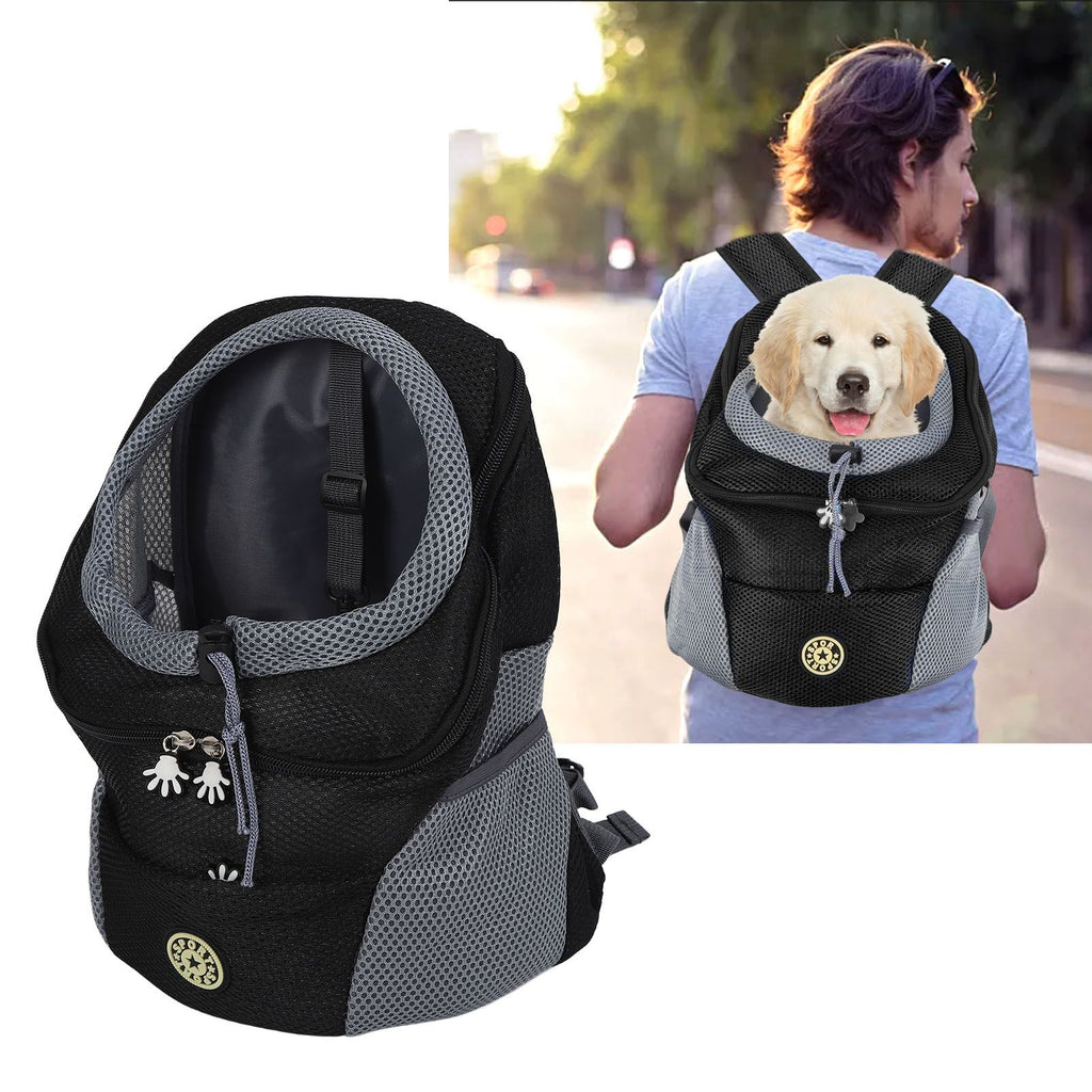 Pet Knapsack Ventilation Comfort Spacious Environmental Protection Nice Appearance Dog BackpackS Black