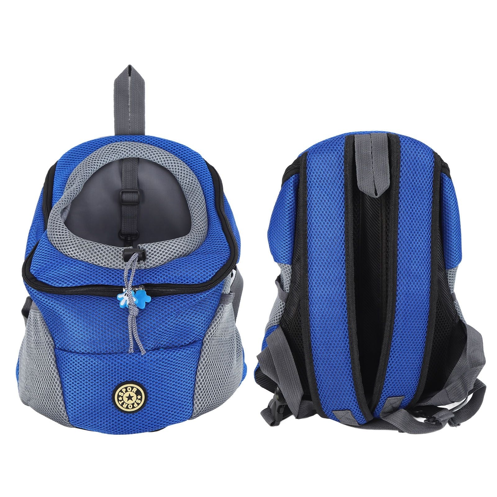 Pet Knapsack Ventilation Comfort Spacious Environmental Protection Nice Appearance Dog BackpackS Blue