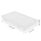 4Pcs Transparent Plastic Box with Hinged Cover Multipurpose Storage Container for Small Things