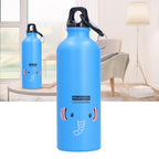 Kids Water Bottle Cute Cartoon 500ml Aluminum Insulated Water Bottle Sport Water JugBlue Elephant