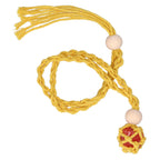 3pcs Net Bag Necklace Empty Stone Holder Rope Replacement Adjustable Necklace Cord for Crystals Quartz Stone HolderYellow