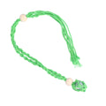 3pcs Net Bag Necklace Empty Stone Holder Rope Replacement Adjustable Necklace Cord for Crystals Quartz Stone HolderGreen