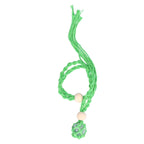 3pcs Net Bag Necklace Empty Stone Holder Rope Replacement Adjustable Necklace Cord for Crystals Quartz Stone HolderGreen
