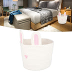 Storage Basket Rugged Lovely Small Bunny Attractive Decorative Home Furnishing Decoration