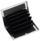 Wood Card Case Safe Bank Credit Card Box Portable Business ID Card Case Holder for Men WomenRosewood