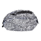 Stylish Reusable Shopping Bag Oxford Cloth Portable Foldable High Capacity Shoulder Bag Waterproof ToteZebra Stripe