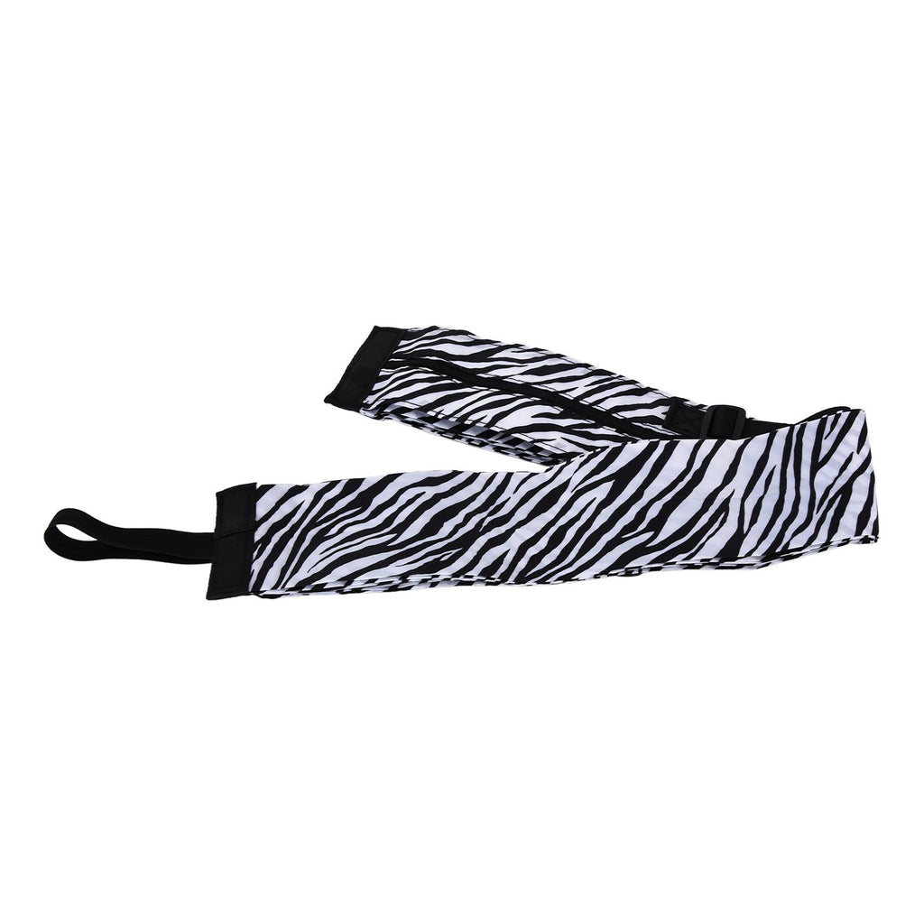 Stylish Reusable Shopping Bag Oxford Cloth Portable Foldable High Capacity Shoulder Bag Waterproof ToteZebra Stripe