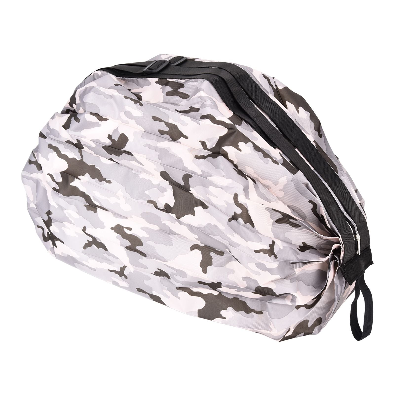 Stylish Shopping Backpacks Foldable Reusable Eco Friendly Grocery Bags for Shopping TravelGrey Camouflage