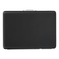 Fashionable Cigarette Case Brushed Aluminum Alloy Business Card Storage Box for Briefcase(Card Black Cigarette Box )