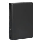 Fashionable Cigarette Case Brushed Aluminum Alloy Business Card Storage Box for Briefcase(Card Black Cigarette Box )