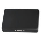 Fashionable Cigarette Case Brushed Aluminum Alloy Business Card Storage Box for Briefcase(Card Black Cigarette Box )