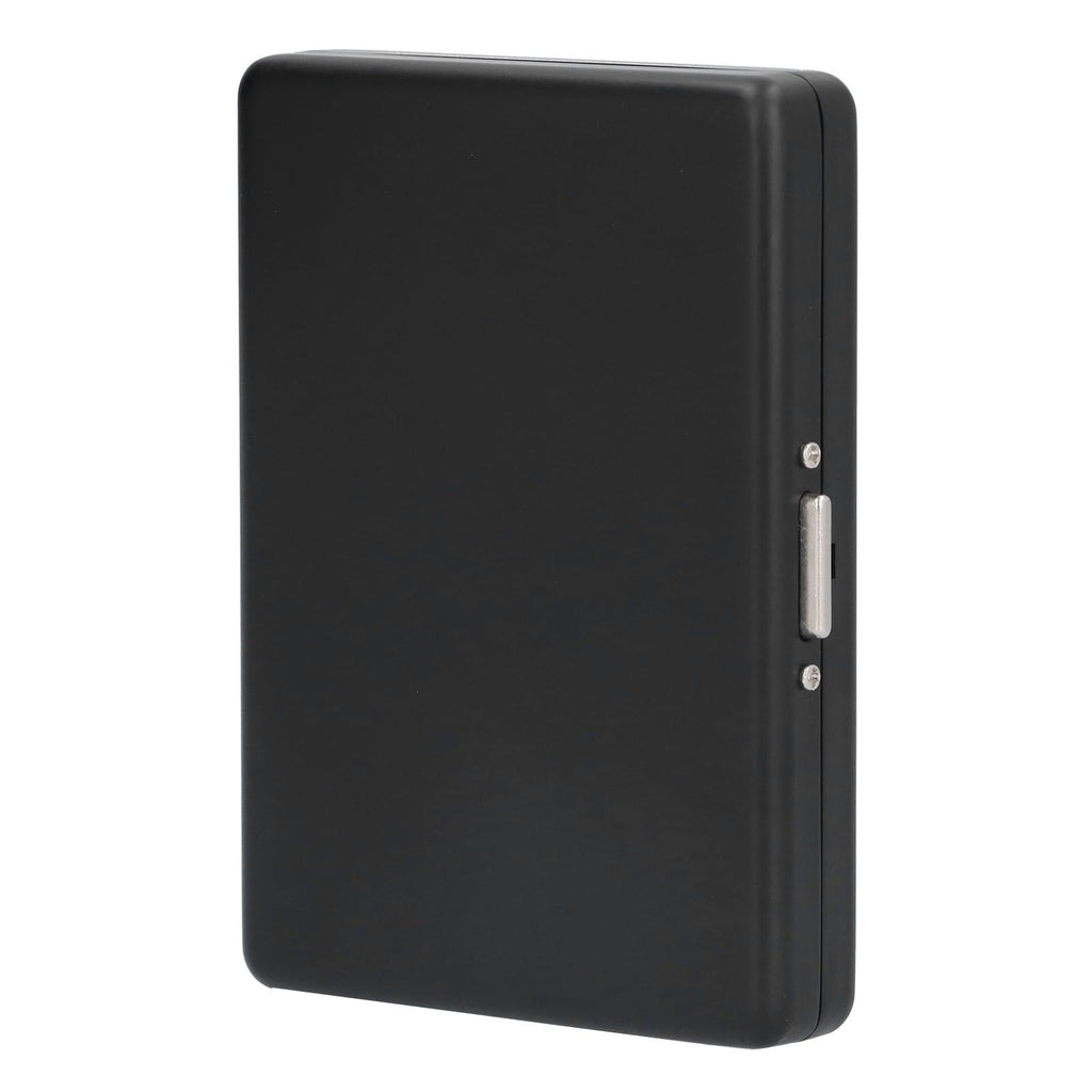 Fashionable Cigarette Case Brushed Aluminum Alloy Business Card Storage Box for Briefcase(Card Black Cigarette Box )