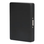 Fashionable Cigarette Case Brushed Aluminum Alloy Business Card Storage Box for Briefcase(Card Black Cigarette Box )
