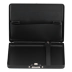 Fashionable Cigarette Case Brushed Aluminum Alloy Business Card Storage Box for Briefcase(Card Black Cigarette Box )