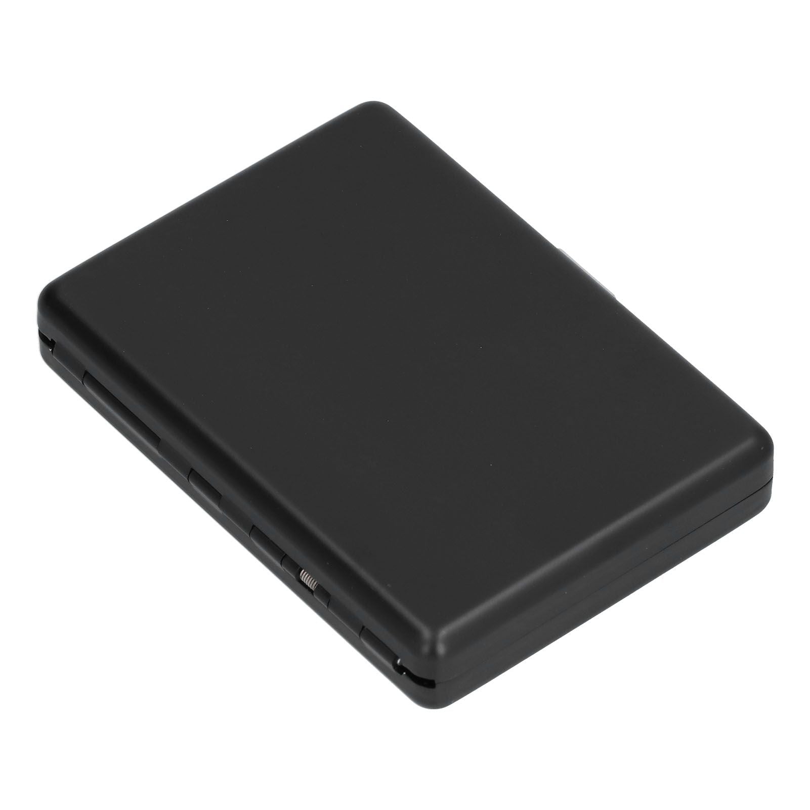 Fashionable Cigarette Case Brushed Aluminum Alloy Business Card Storage Box for Briefcase(Card Black Cigarette Box )