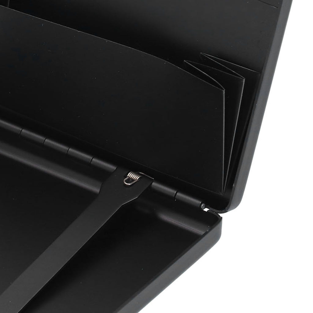 Fashionable Cigarette Case Brushed Aluminum Alloy Business Card Storage Box for Briefcase(Card Black Cigarette Box )