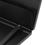 Fashionable Cigarette Case Brushed Aluminum Alloy Business Card Storage Box for Briefcase(Card Black Cigarette Box )