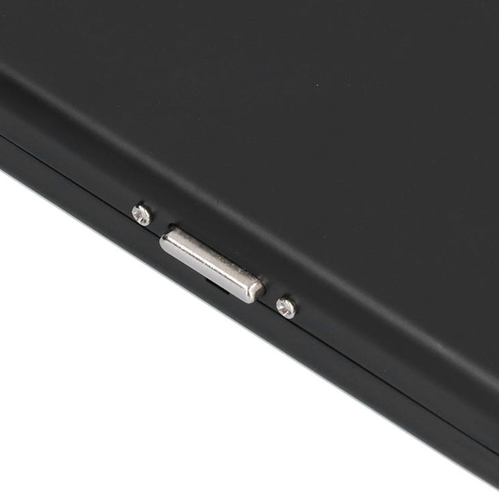 Fashionable Cigarette Case Brushed Aluminum Alloy Business Card Storage Box for Briefcase(Card Black Cigarette Box )