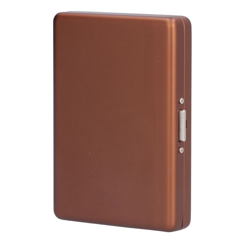 Fashionable Cigarette Case Brushed Aluminum Alloy Business Card Storage Box for Briefcase(Card Coffee Cigarette Box )