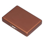 Fashionable Cigarette Case Brushed Aluminum Alloy Business Card Storage Box for Briefcase(Card Coffee Cigarette Box )