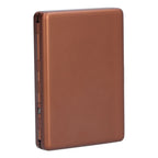 Fashionable Cigarette Case Brushed Aluminum Alloy Business Card Storage Box for Briefcase(Card Coffee Cigarette Box )