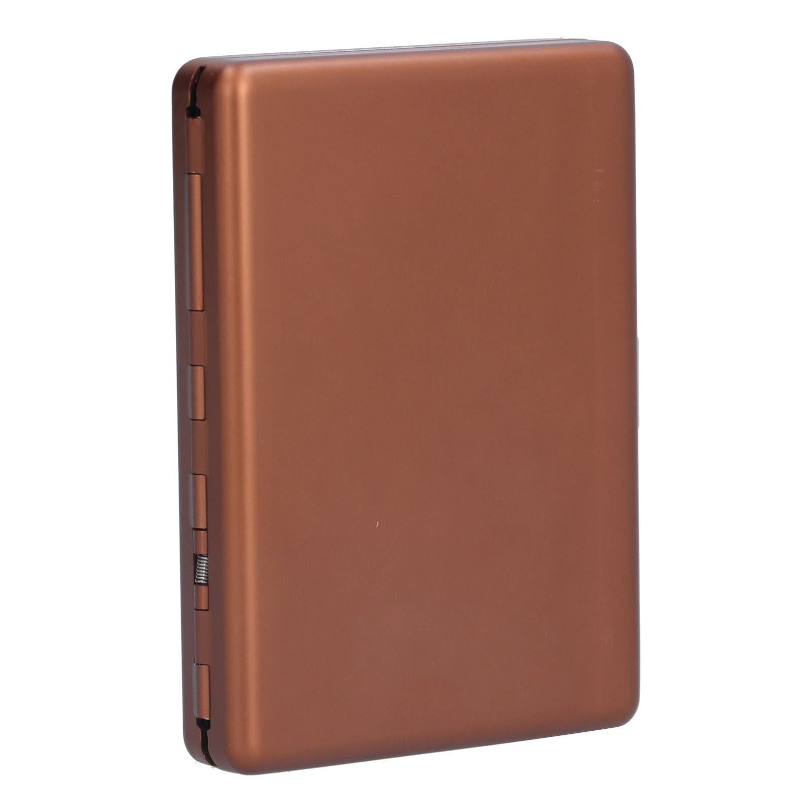 Fashionable Cigarette Case Brushed Aluminum Alloy Business Card Storage Box for Briefcase(Card Coffee Cigarette Box )