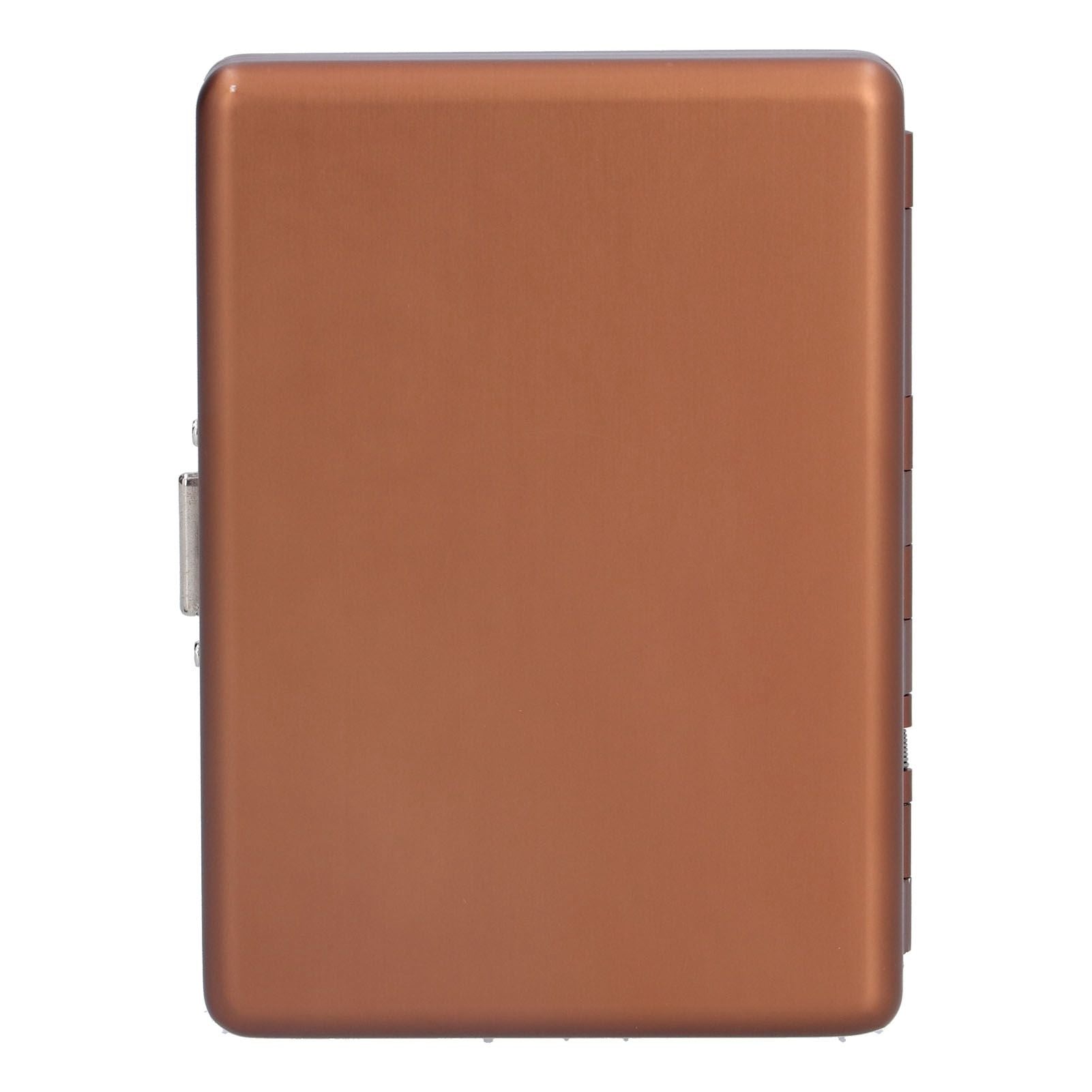 Fashionable Cigarette Case Brushed Aluminum Alloy Business Card Storage Box for Briefcase(Card Coffee Cigarette Box )