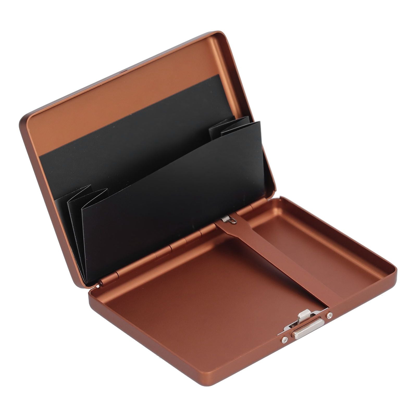Fashionable Cigarette Case Brushed Aluminum Alloy Business Card Storage Box for Briefcase(Card Coffee Cigarette Box )