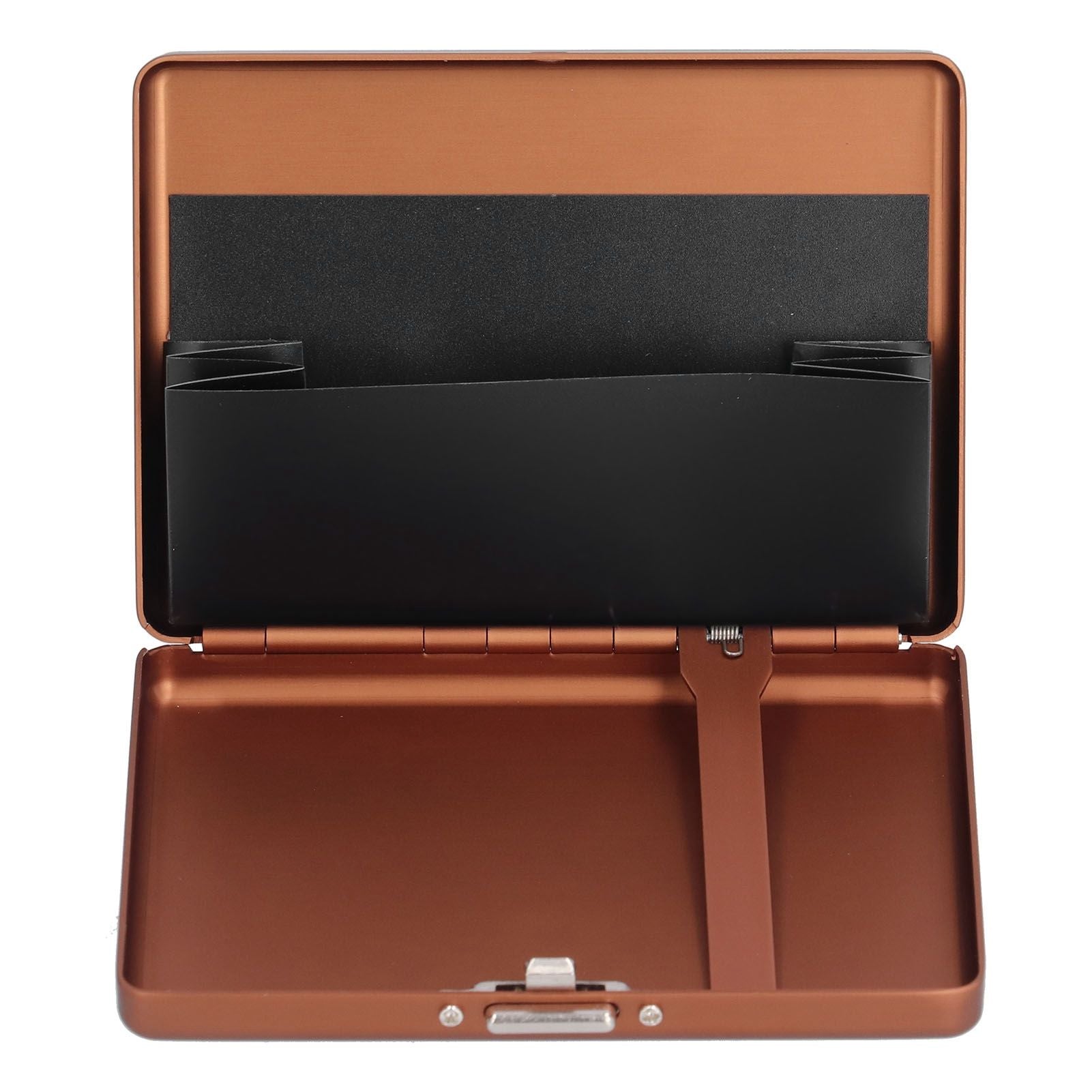 Fashionable Cigarette Case Brushed Aluminum Alloy Business Card Storage Box for Briefcase(Card Coffee Cigarette Box )