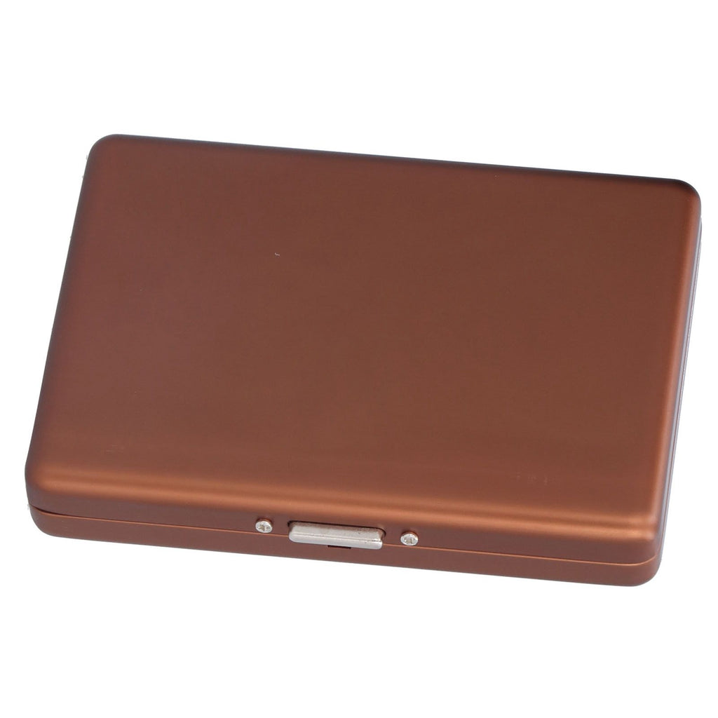 Fashionable Cigarette Case Brushed Aluminum Alloy Business Card Storage Box for Briefcase(Card Coffee Cigarette Box )
