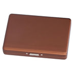 Fashionable Cigarette Case Brushed Aluminum Alloy Business Card Storage Box for Briefcase(Card Coffee Cigarette Box )