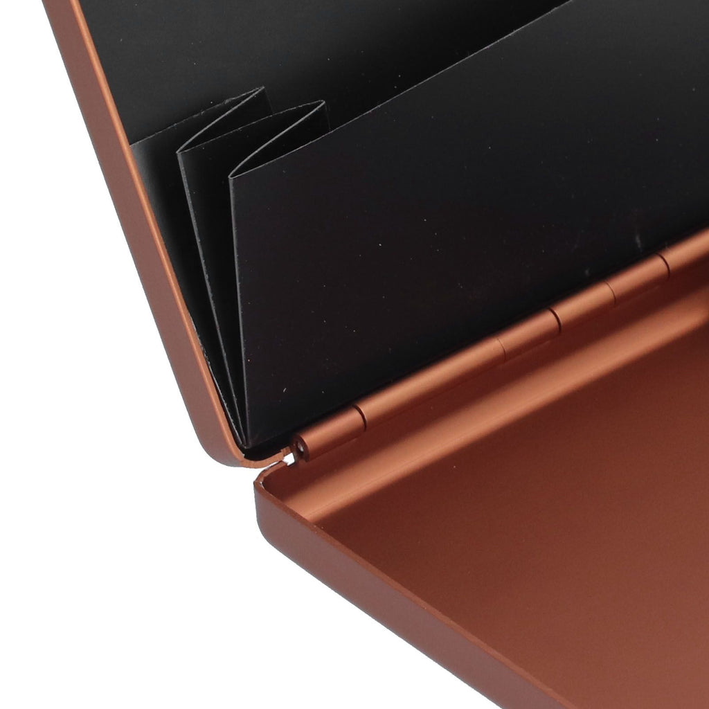 Fashionable Cigarette Case Brushed Aluminum Alloy Business Card Storage Box for Briefcase(Card Coffee Cigarette Box )