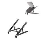 Desk Laptop Stand Foldable Aluminum Alloy Computer Stand Portable Laptop Riser Cooling RackBlack