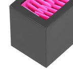 Desktop Storage Box Silicone Cosmetic Organizer Makeup Brush Holder Lipstick StandRose Red