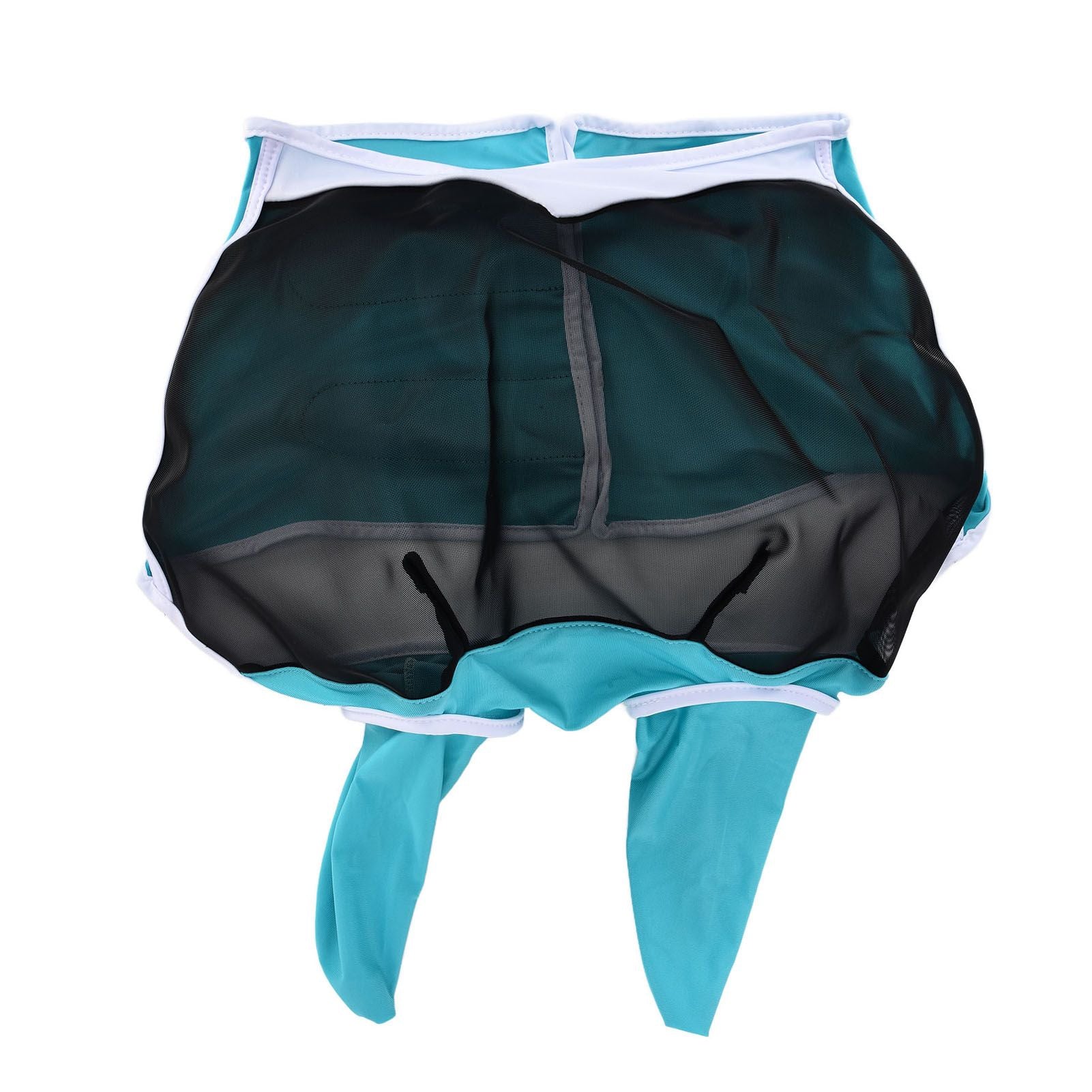 Breathable Horse Mask Universal Adjustable Elastic Mosquito Fly Repelling Veil Cover ProtectorGreen L 80x114x45cm / 31.5x44.9x17.7in