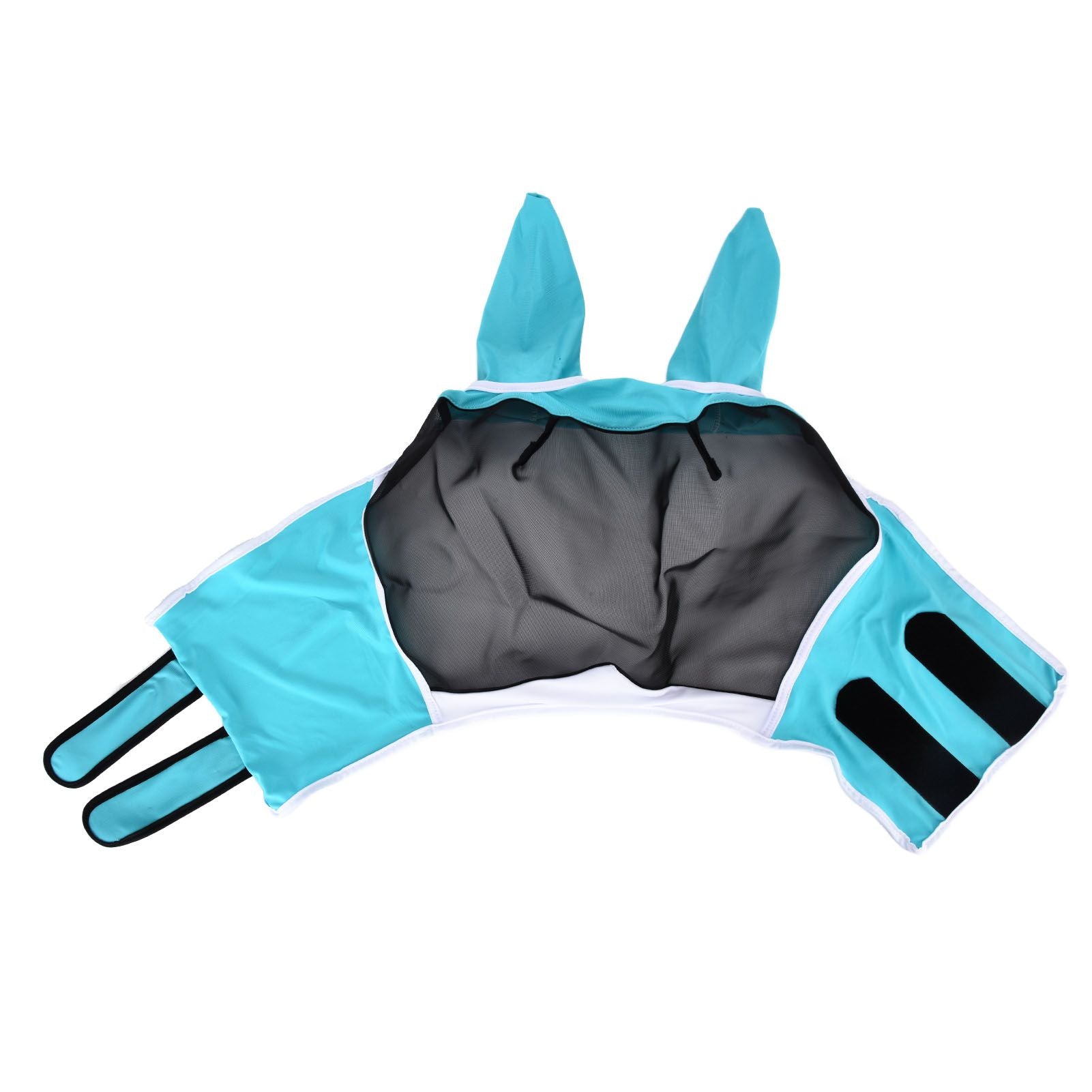 Breathable Horse Mask Universal Adjustable Elastic Mosquito Fly Repelling Veil Cover ProtectorGreen S 71x112x35cm / 28.0x44.1x13.8in