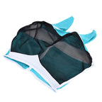Breathable Horse Mask Universal Adjustable Elastic Mosquito Fly Repelling Veil Cover ProtectorGreen S 71x112x35cm / 28.0x44.1x13.8in