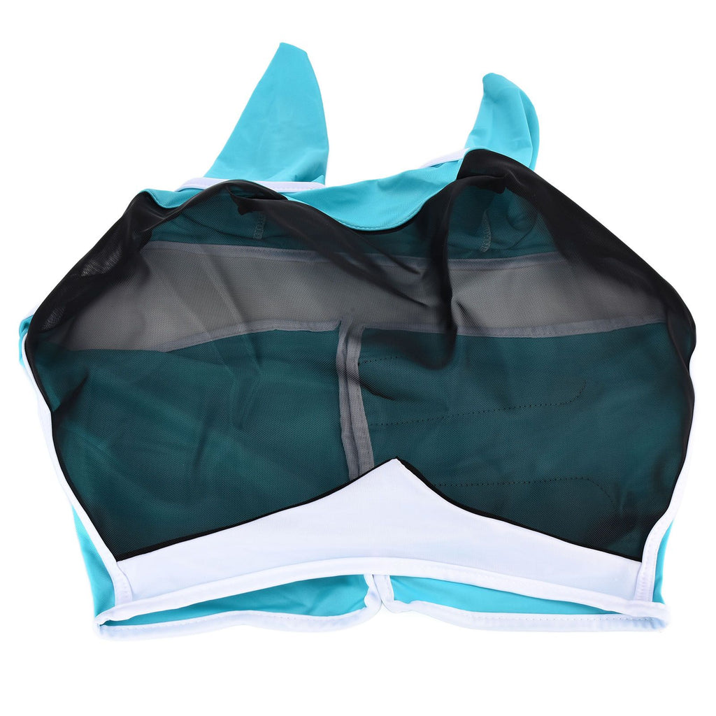 Breathable Horse Mask Universal Adjustable Elastic Mosquito Fly Repelling Veil Cover ProtectorGreen S 71x112x35cm / 28.0x44.1x13.8in