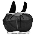 Breathable Horse Mask Universal Adjustable Elastic Mosquito Fly Repelling Veil Cover ProtectorBlack L 80x114x45cm / 31.5x44.9x17.7in