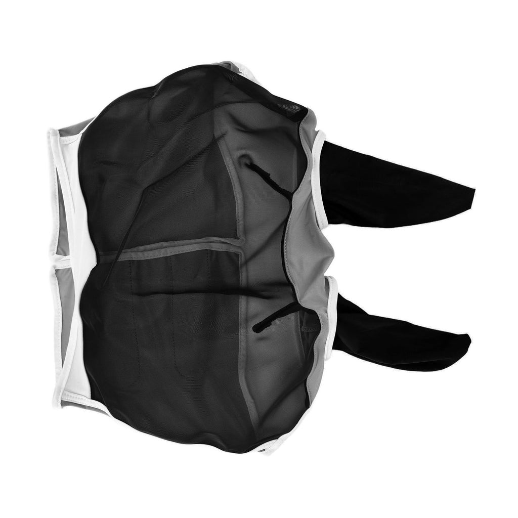 Breathable Horse Mask Universal Adjustable Elastic Mosquito Fly Repelling Veil Cover ProtectorBlack L 80x114x45cm / 31.5x44.9x17.7in