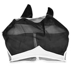 Breathable Horse Mask Universal Adjustable Elastic Mosquito Fly Repelling Veil Cover ProtectorBlack S 71x112x35cm / 28.0x44.1x13.8in